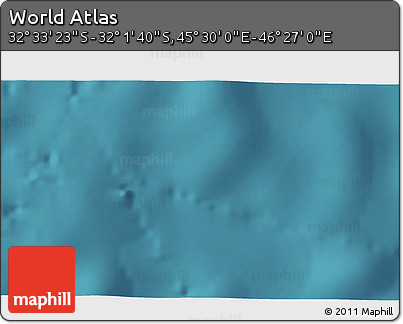 Satellite 3D Map of the Area around 32° 17' 31" S, 45° 58' 30" E