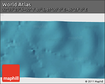 Satellite 3D Map of the Area around 32° 17' 31" S, 45° 58' 30" E