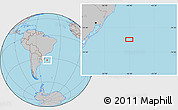 Gray Location Map of the area around 32° 17' 31" S, 46° 40' 29" W