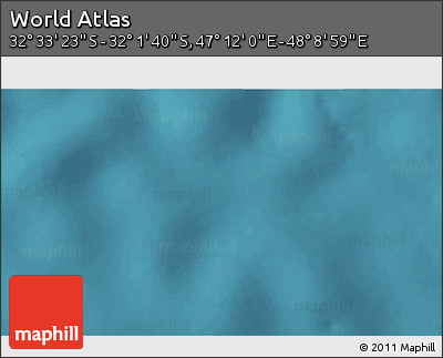 Satellite 3D Map of the Area around 32° 17' 31" S, 47° 40' 29" E