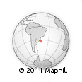 Outline Map of the Area around 32° 17' 31" S, 47° 31' 29" W, rectangular outline