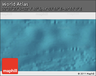 Satellite 3D Map of the Area around 32° 17' 31" S, 49° 22' 30" E