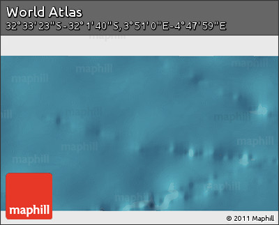 Satellite 3D Map of the Area around 32° 17' 31" S, 4° 19' 30" E