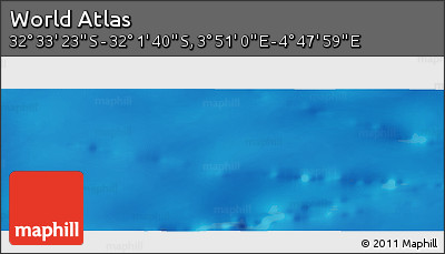 Physical Panoramic Map of the Area around 32° 17' 31" S, 4° 19' 30" E