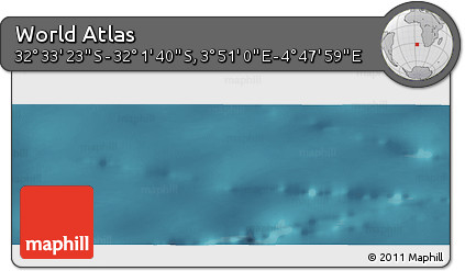 Satellite Panoramic Map of the Area around 32° 17' 31" S, 4° 19' 30" E