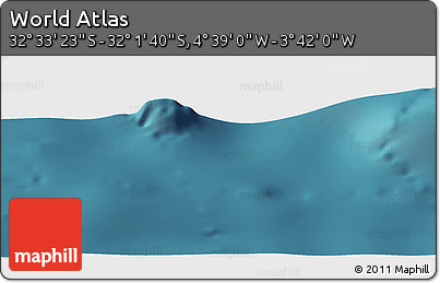 Satellite Panoramic Map of the Area around 32° 17' 31" S, 4° 10' 30" W