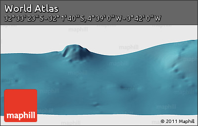 Satellite Panoramic Map of the Area around 32° 17' 31" S, 4° 10' 30" W