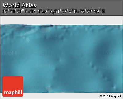 Satellite 3D Map of the Area around 32° 17' 31" S, 51° 55' 29" E