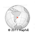 Outline Map of the Area around 32° 17' 31" S, 51° 46' 29" W, rectangular outline