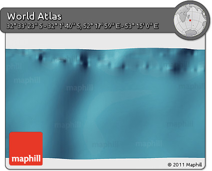 Satellite 3D Map of the Area around 32° 17' 31" S, 52° 46' 29" E