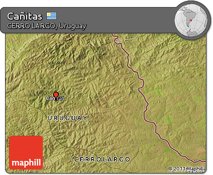Satellite 3D Map of Cañitas