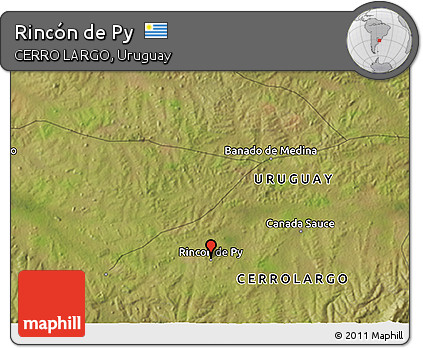Satellite 3D Map of Rincón De Py