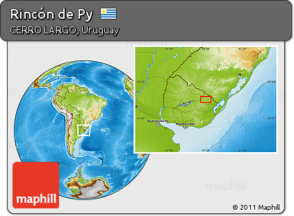 Physical Location Map of Rincón De Py