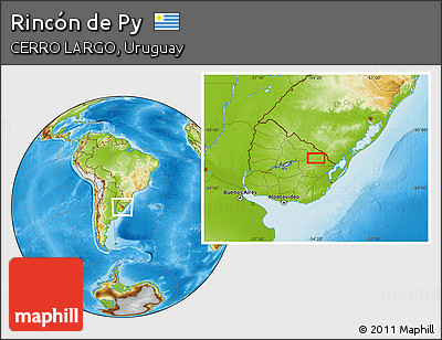 Physical Location Map of Rincón De Py