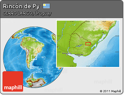 Physical Location Map of Rincón De Py