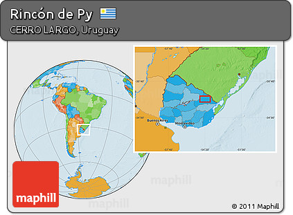 Political Location Map of Rincón De Py