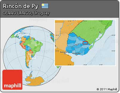 Political Location Map of Rincón De Py