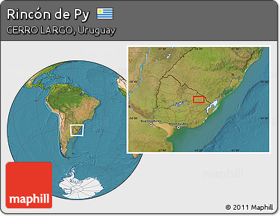 Satellite Location Map of Rincón De Py