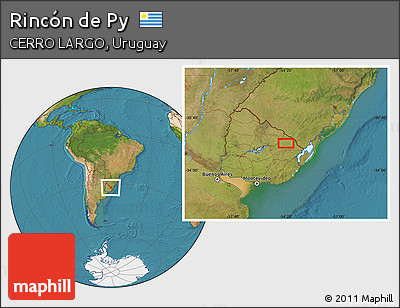 Satellite Location Map of Rincón De Py
