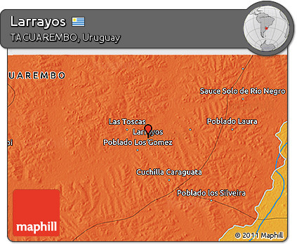 Political 3D Map of Larrayos