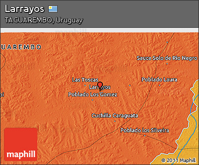 Political 3D Map of Larrayos