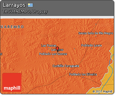 Political 3D Map of Larrayos