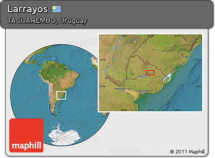 Satellite Location Map of Larrayos