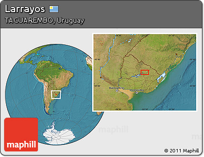 Satellite Location Map of Larrayos