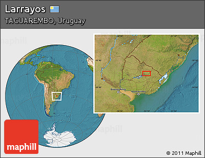 Satellite Location Map of Larrayos
