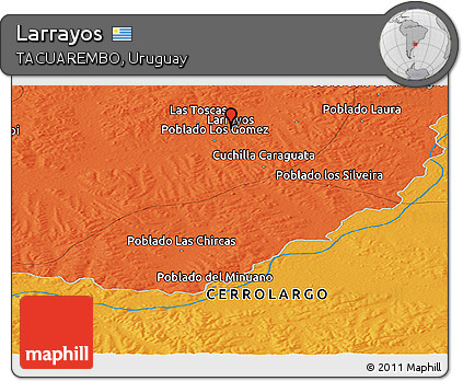 Political Panoramic Map of Larrayos