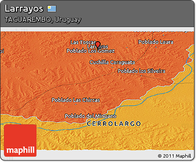 Political Panoramic Map of Larrayos