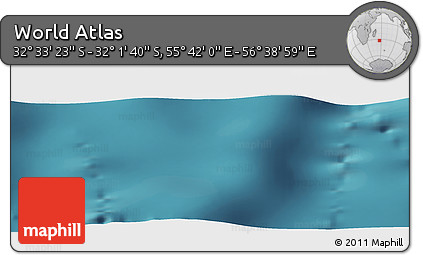 Satellite Panoramic Map of the Area around 32° 17' 31" S, 56° 10' 29" E