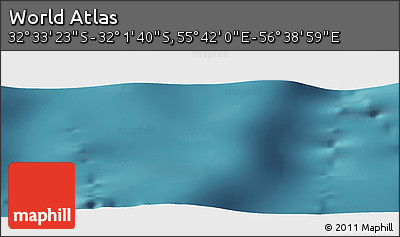Satellite Panoramic Map of the Area around 32° 17' 31" S, 56° 10' 29" E