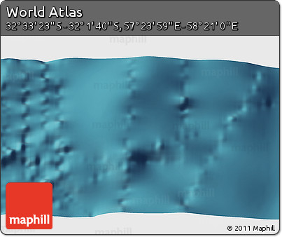 Satellite 3D Map of the Area around 32° 17' 31" S, 57° 52' 30" E