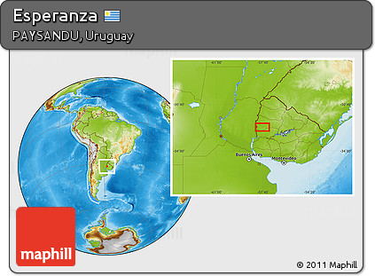 Physical Location Map of Esperanza