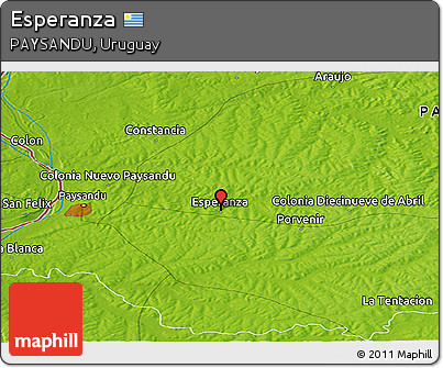 Physical Panoramic Map of Esperanza
