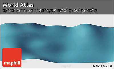 Satellite Panoramic Map of the Area around 32° 17' 31" S, 60° 25' 29" E
