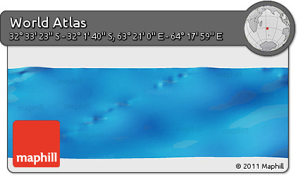Physical Panoramic Map of the Area around 32° 17' 31" S, 63° 49' 30" E