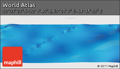Physical Panoramic Map of the Area around 32° 17' 31" S, 63° 49' 30" E