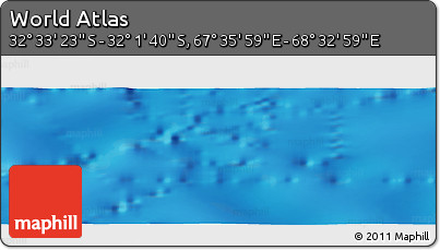 Physical Panoramic Map of the Area around 32° 17' 31" S, 68° 4' 29" E