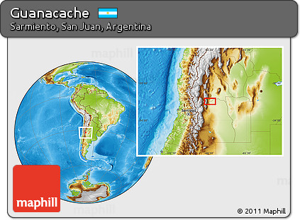 Physical Location Map of Guanacache