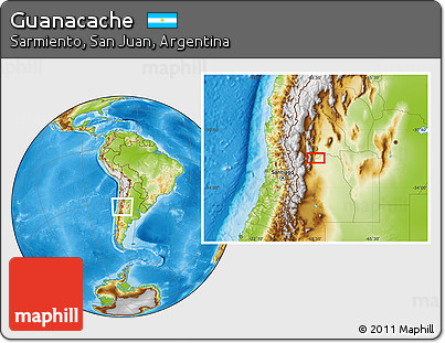 Physical Location Map of Guanacache