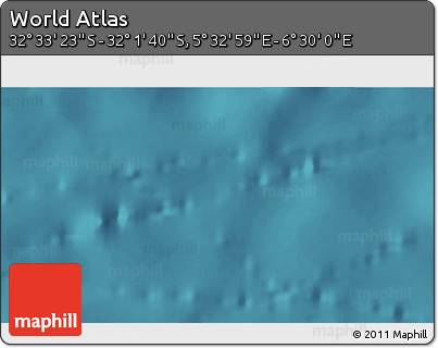 Satellite 3D Map of the Area around 32° 17' 31" S, 6° 1' 30" E