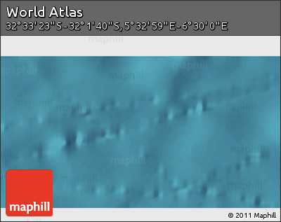 Satellite 3D Map of the Area around 32° 17' 31" S, 6° 1' 30" E