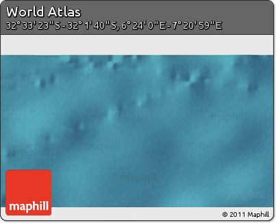 Satellite 3D Map of the Area around 32° 17' 31" S, 6° 52' 30" E