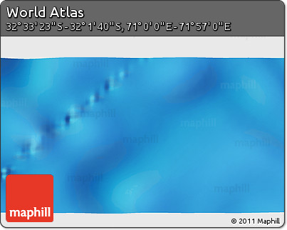 Physical 3D Map of the Area around 32° 17' 31" S, 71° 28' 29" E