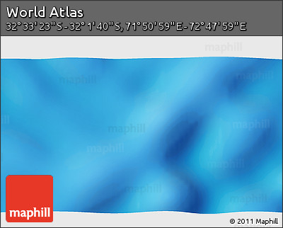 Physical 3D Map of the Area around 32° 17' 31" S, 72° 19' 29" E