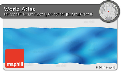 Physical Panoramic Map of the Area around 32° 17' 31" S, 72° 19' 29" E