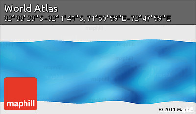 Physical Panoramic Map of the Area around 32° 17' 31" S, 72° 19' 29" E