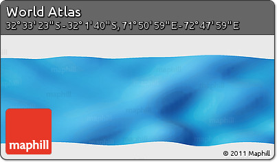 Physical Panoramic Map of the Area around 32° 17' 31" S, 72° 19' 29" E